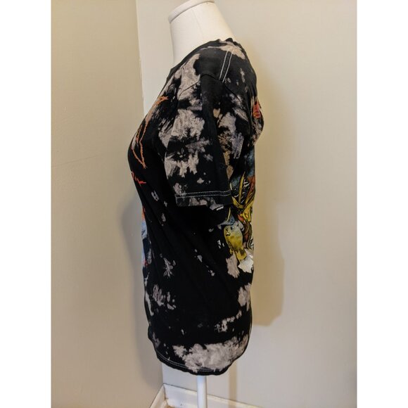 Womens Metallica Bravado Death is Pain T-Shirt Black Graphic Band Tee Acid Wash - Picture 5 of 9